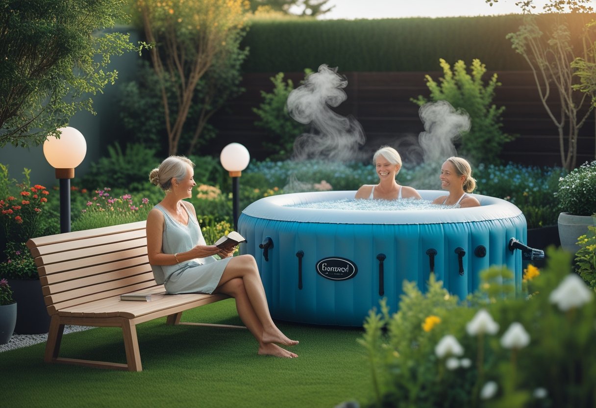 Saadan skaber du den perfekte afslapning i haven med baenke og oppustelig spa